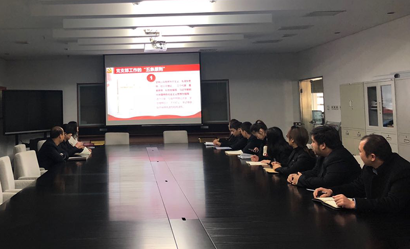 党支部召开 “三会一课”学习暨发展党员工作会